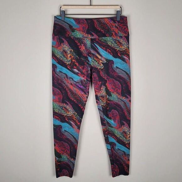 Soft Surroundings Size L Abstract Super Slim Buenaventura Leggings Multicolor - Picture 2 of 12
